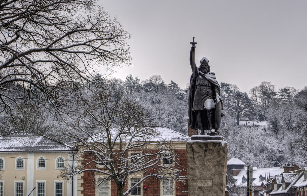 Alfred's statue at Winchester